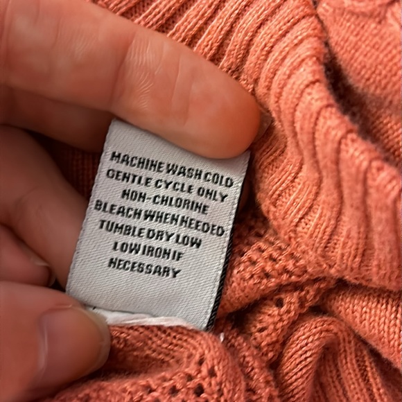 Bushwacker pink knit button down cardigan sweater - Picture 11 of 11